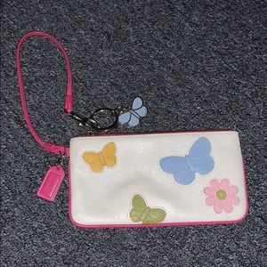 Coach Butterfly Wristlet